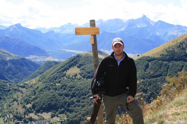 Sean filming in La Salette, France 2